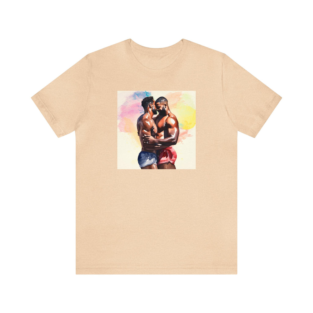 Gay Valentines: "Sunset Embrace" Tee - T-Shirt - Twisted Jezebel