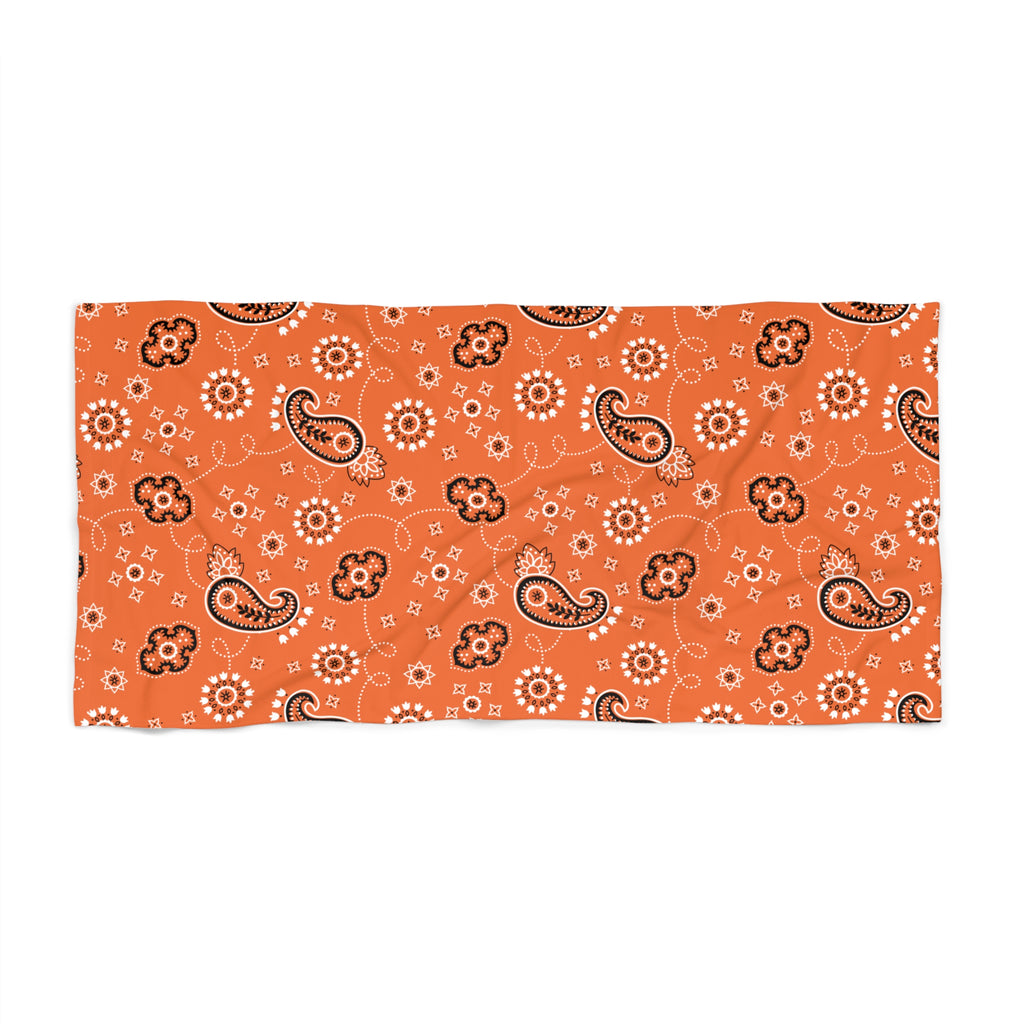 Hanky Code: Orange, Rimming Mat Towel