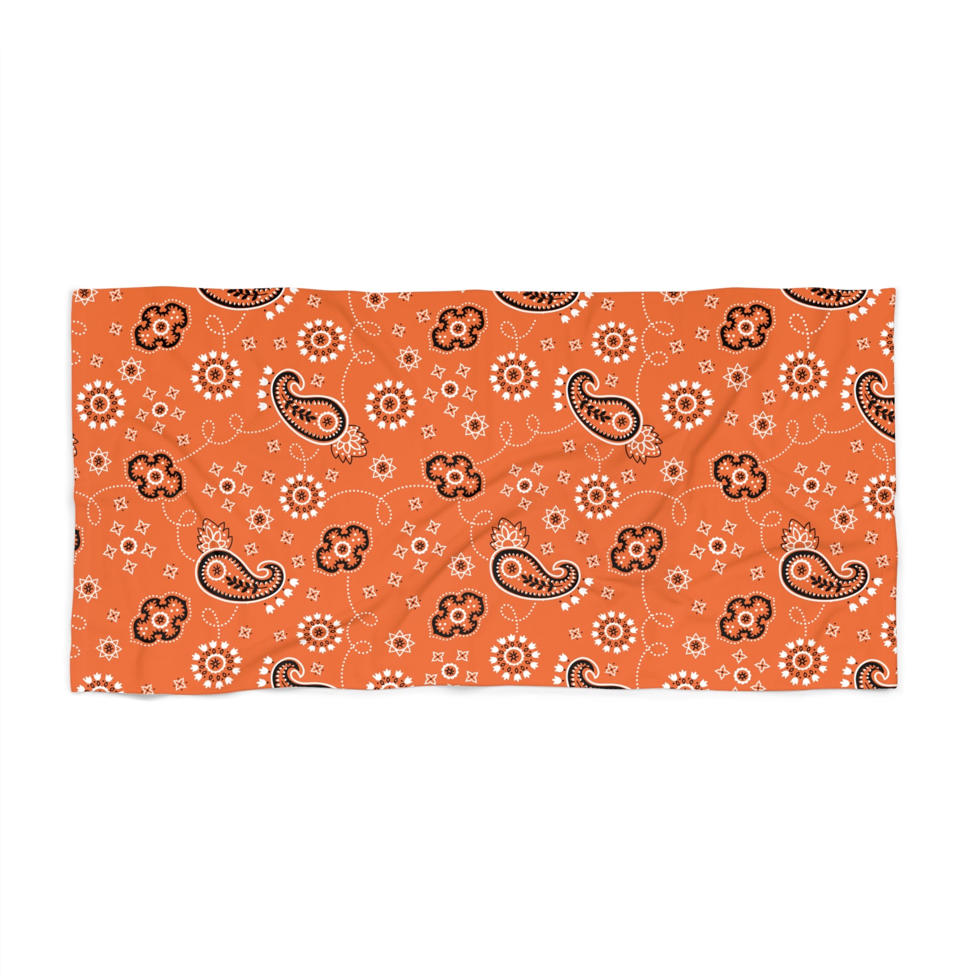 Hanky Code: Orange, Rimming Mat Towel