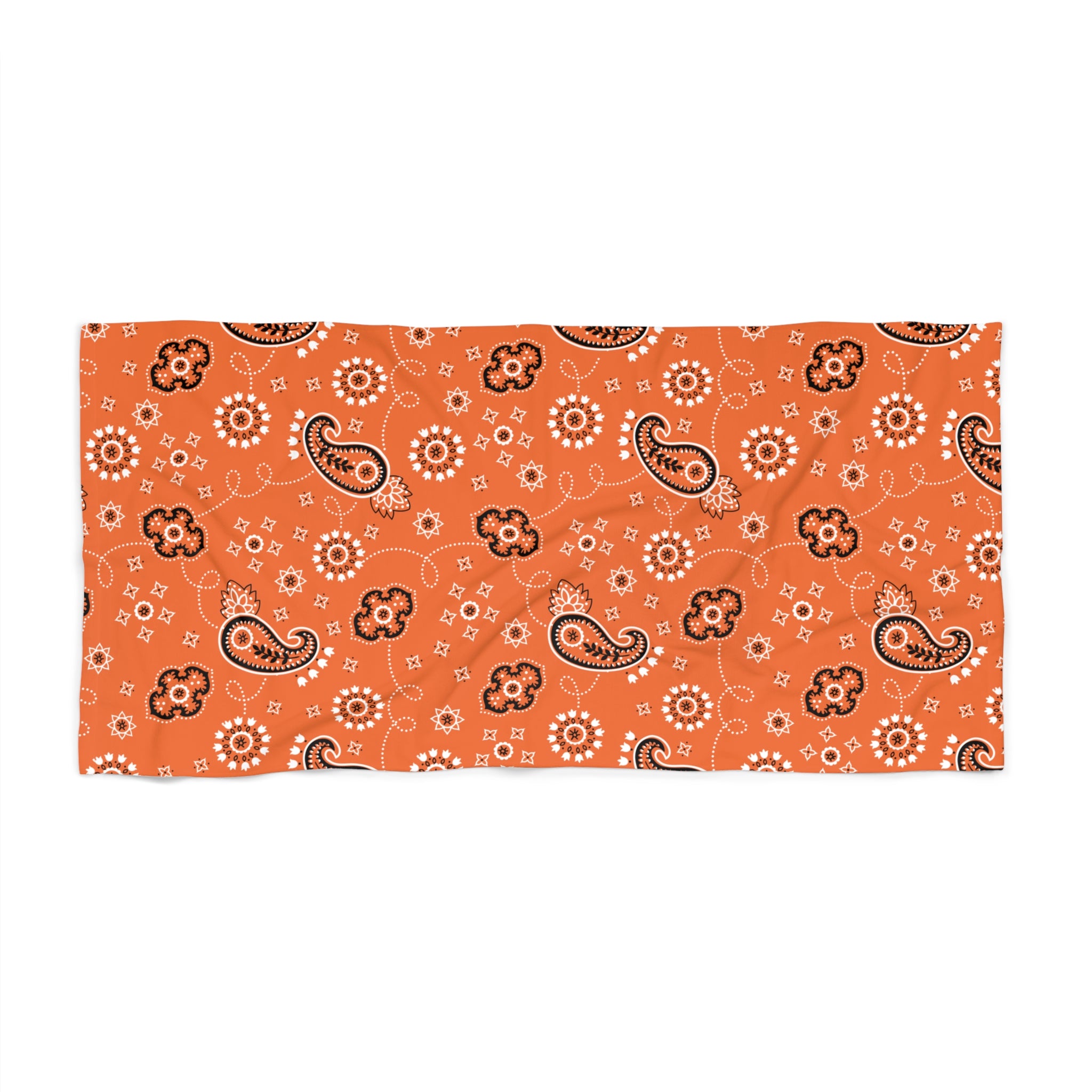 Hanky Code: Orange, Rimming Mat Towel