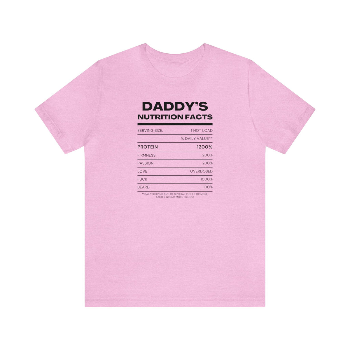 Daddy's Nutrition Facts Tee - Tee - Twisted Jezebel