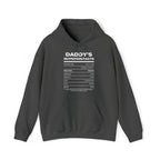 Daddy's Nutrition Facts Hoodie - Hoodie - Twisted Jezebel