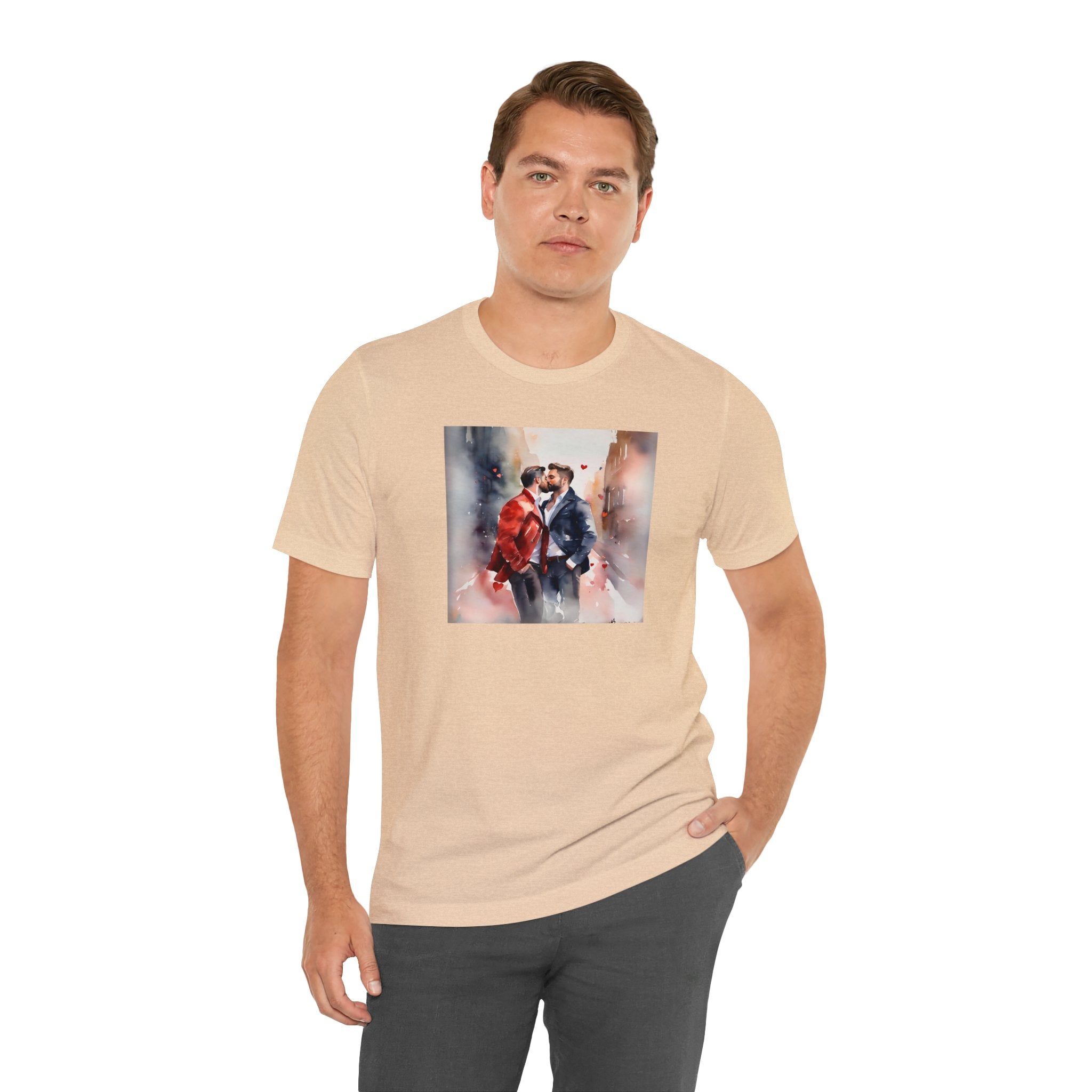 Gay Valentines: "Heartfelt Kiss" Tee - T-Shirt - Twisted Jezebel