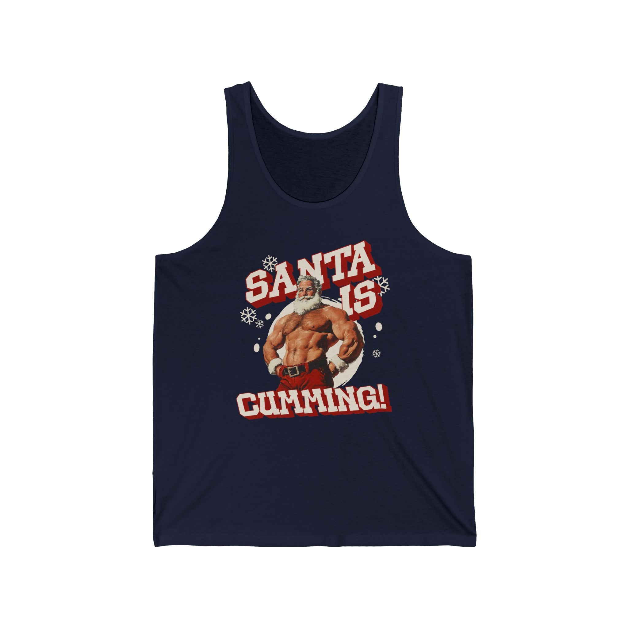 Santa Is Cumming Jersey Tank