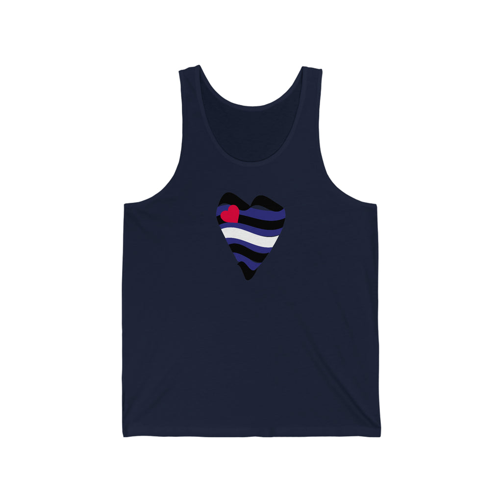 Leather Heart Tank - Tank - Twisted Jezebel