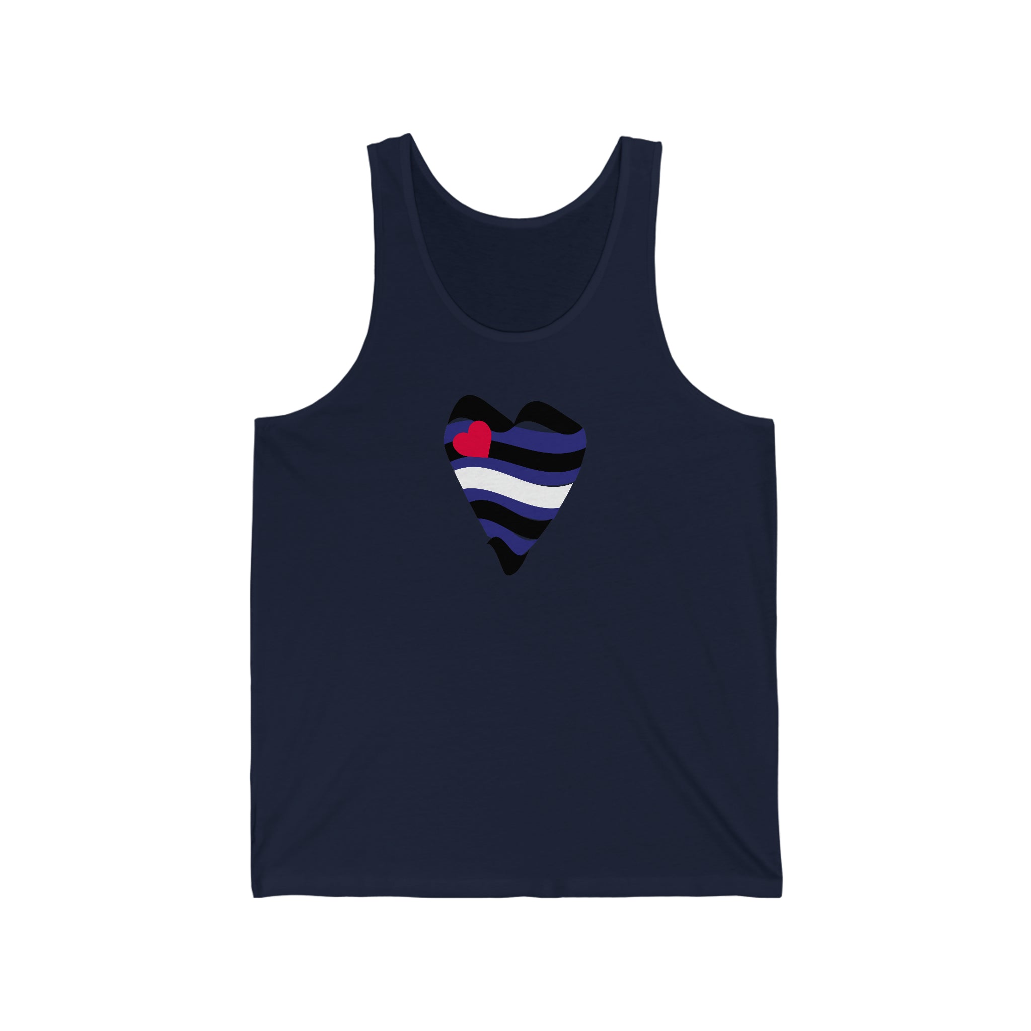 Leather Heart Tank - Tank - Twisted Jezebel