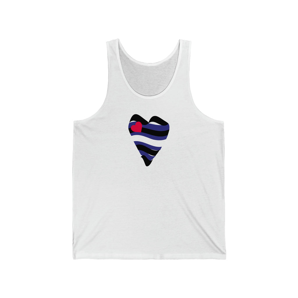 Leather Heart Tank - Tank - Twisted Jezebel