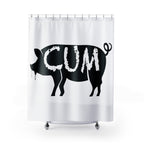 Cum Pig Shower Curtain - Shower Curtain - Twisted Jezebel