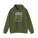 Daddy's Nutrition Facts Hoodie - Hoodie - Twisted Jezebel