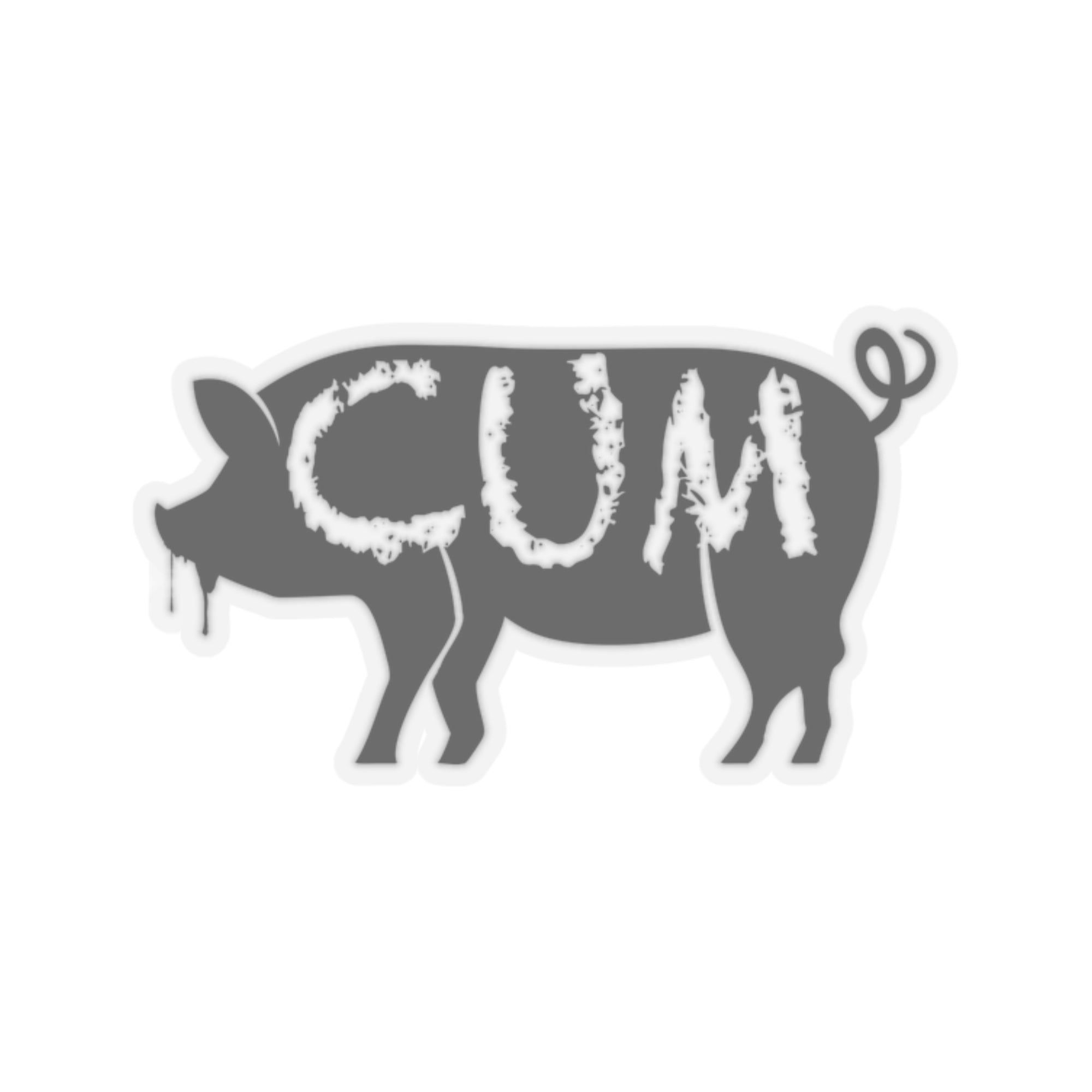 Cum Pig Kiss-Cut Stickers - Kiss-Cut Stickers - Twisted Jezebel