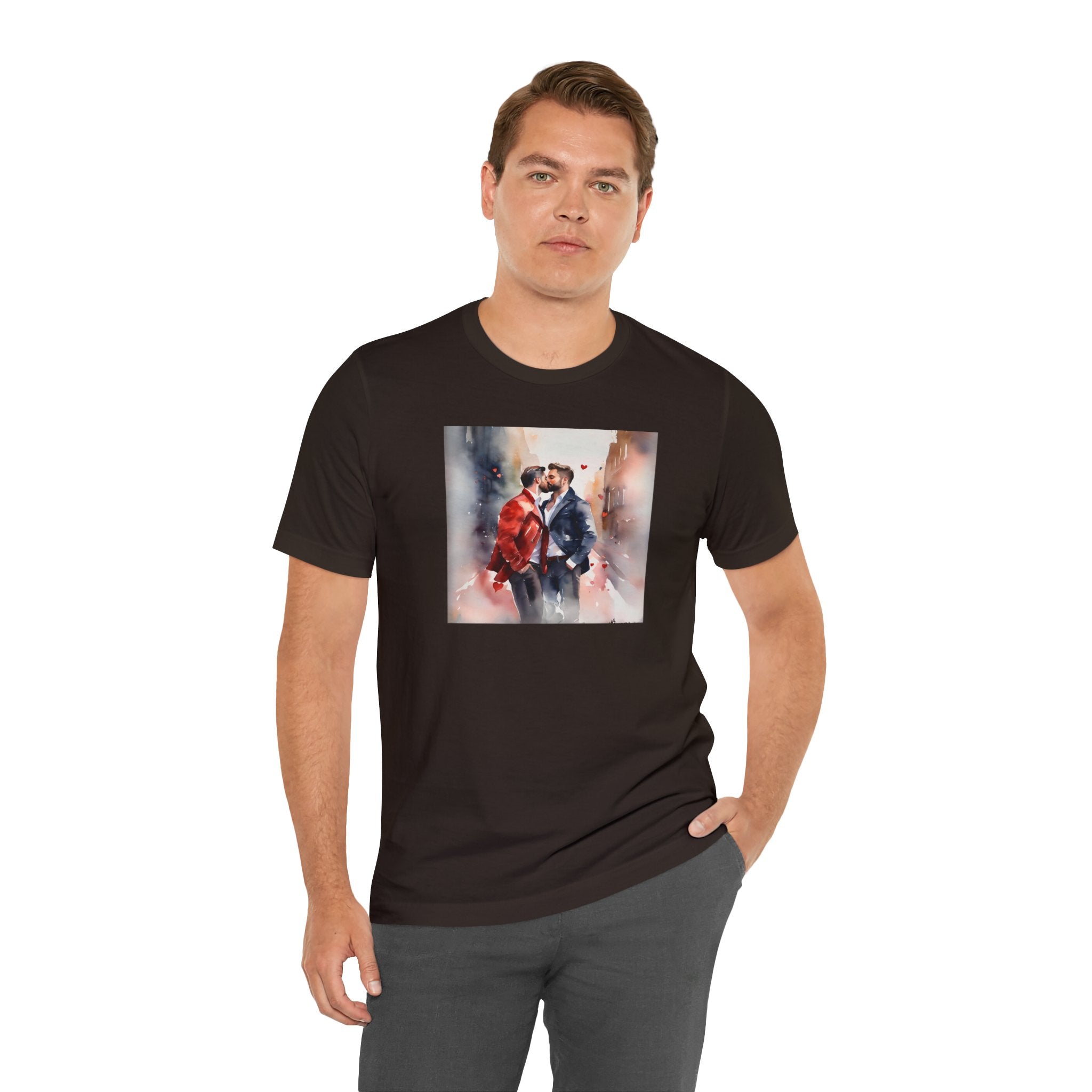 Gay Valentines: "Heartfelt Kiss" Tee - T-Shirt - Twisted Jezebel