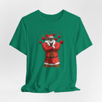 Santa Daddy, Jingle Balls Tee, White Edition