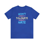 Won't Tolerate Hate Trans Pride Edition Tee