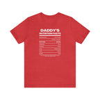 Daddy's Nutrition Facts Tee - Tee - Twisted Jezebel
