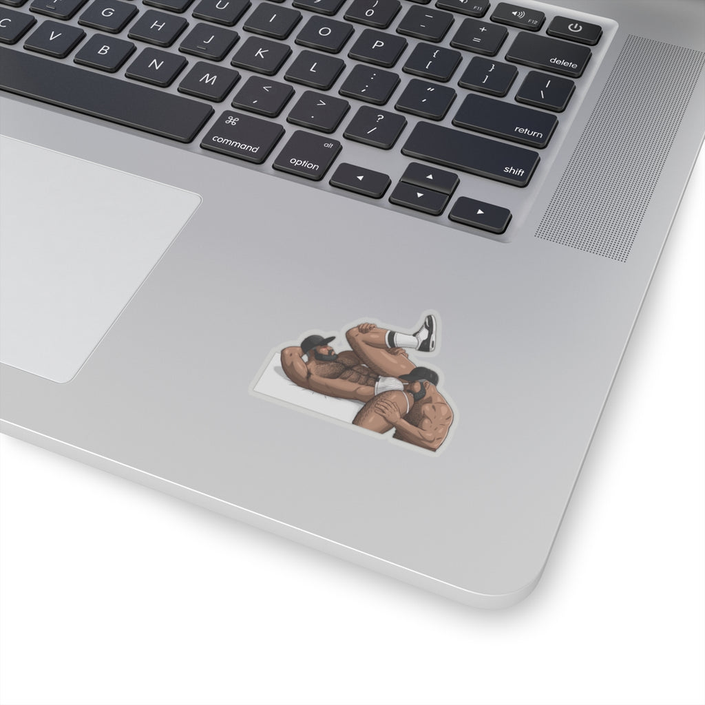 Men Rimming Kiss-Cut Stickers: Black Edition