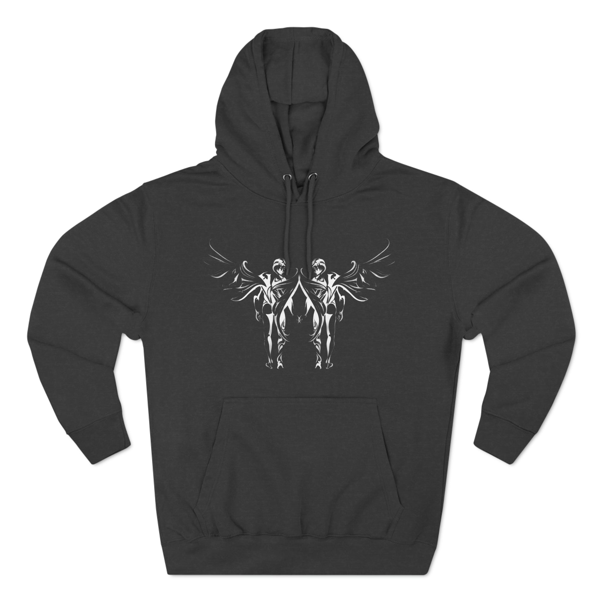 Angels in Love Three-Panel Fleece Hoodie - Hoodie - Twisted Jezebel