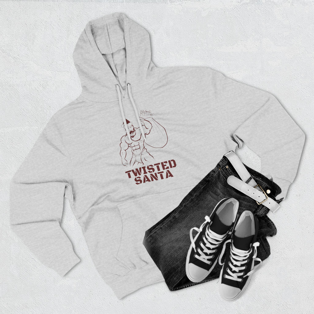Twisted Santa Three-Panel Fleece Hoodie