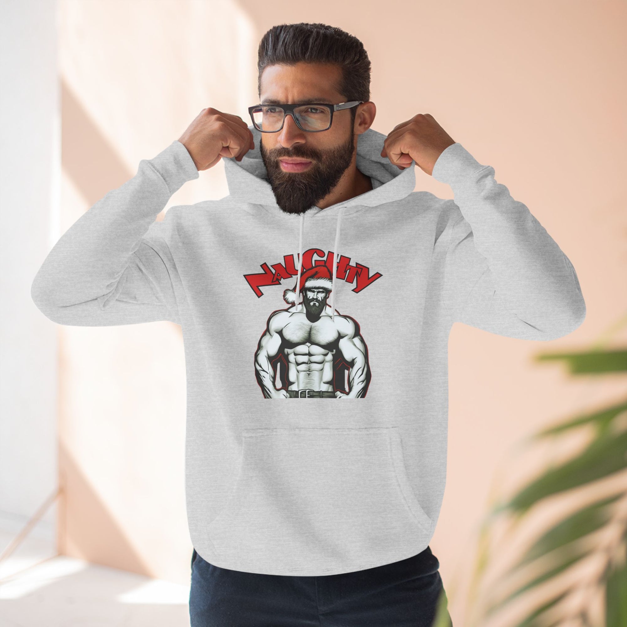 Naughty Daddy Three-Panel Fleece Hoodie