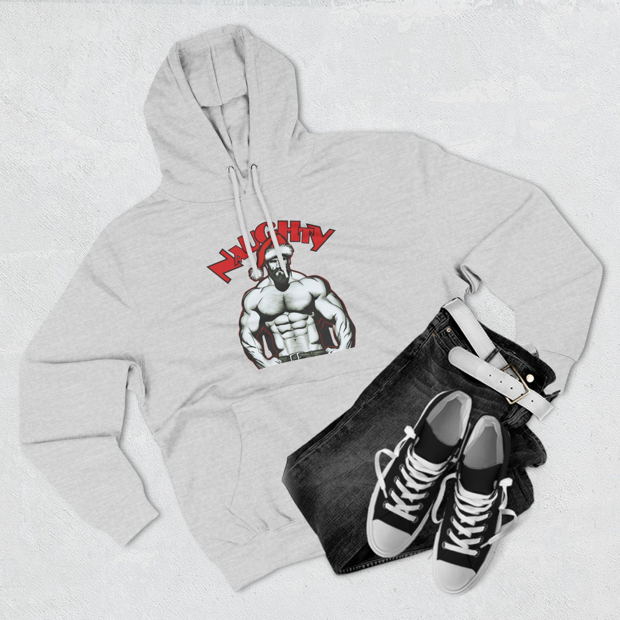 Naughty Daddy Three-Panel Fleece Hoodie