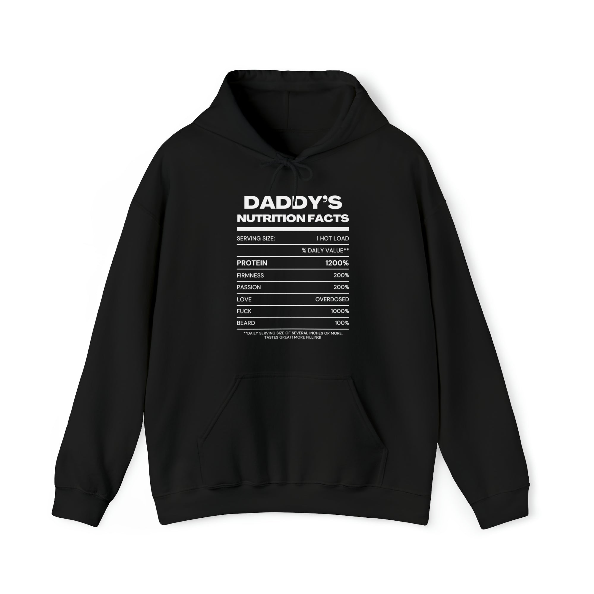 Daddy's Nutrition Facts Hoodie - Hoodie - Twisted Jezebel