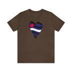 Leather Heart Tee - Tee - Twisted Jezebel