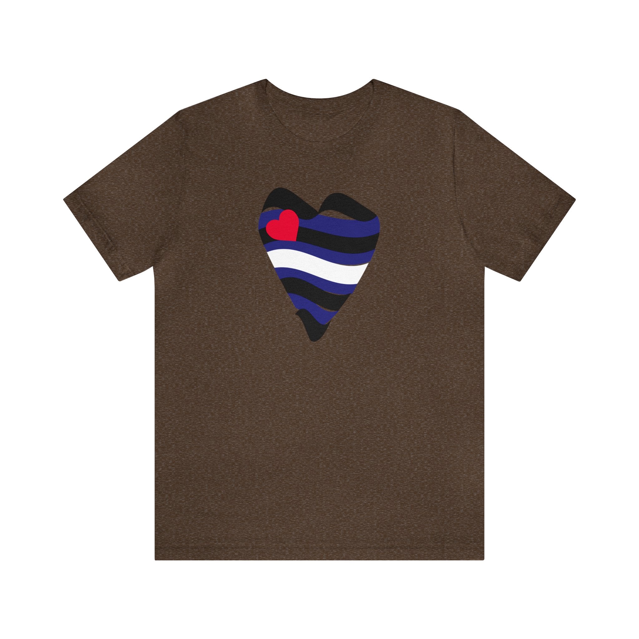 Leather Heart Tee - Tee - Twisted Jezebel