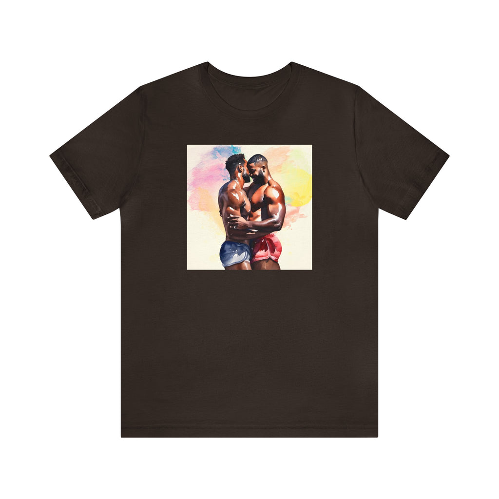 Gay Valentines: "Sunset Embrace" Tee - T-Shirt - Twisted Jezebel