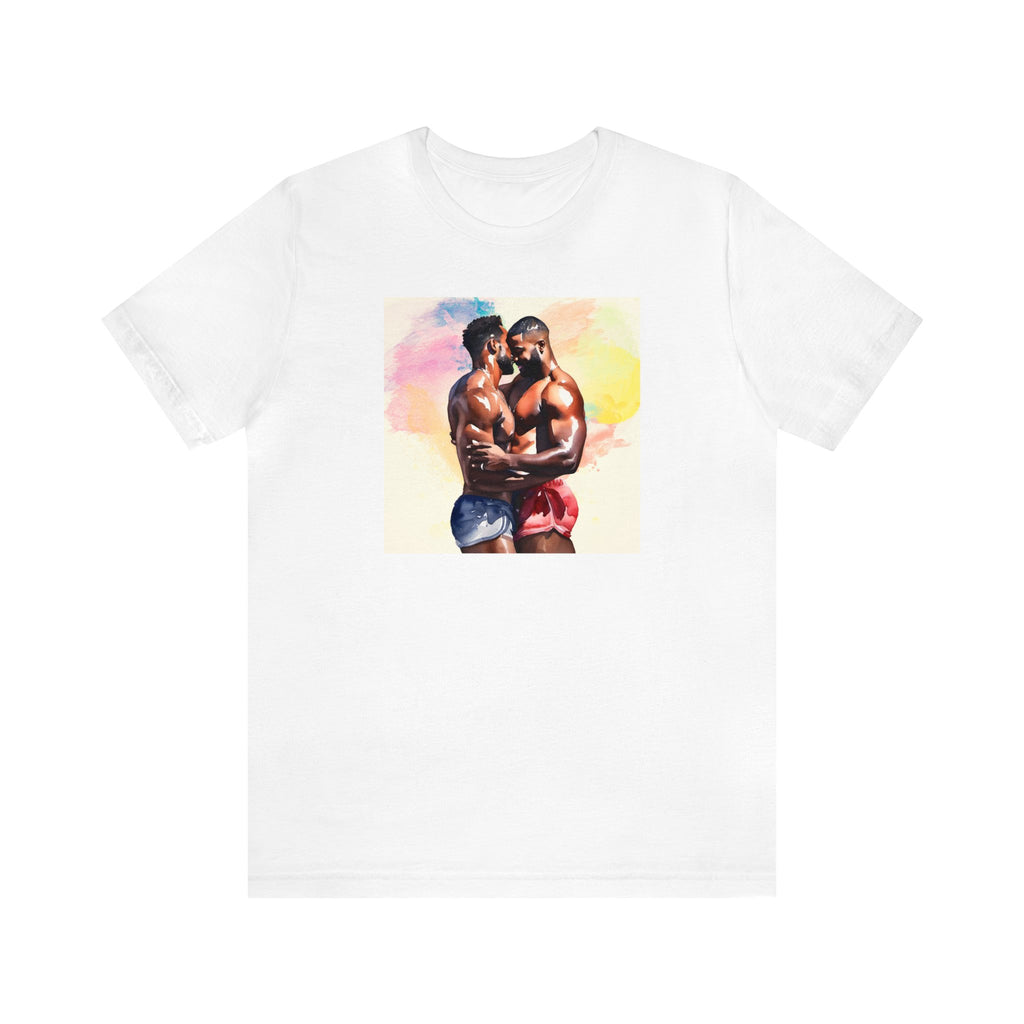 Gay Valentines: "Sunset Embrace" Tee - T-Shirt - Twisted Jezebel