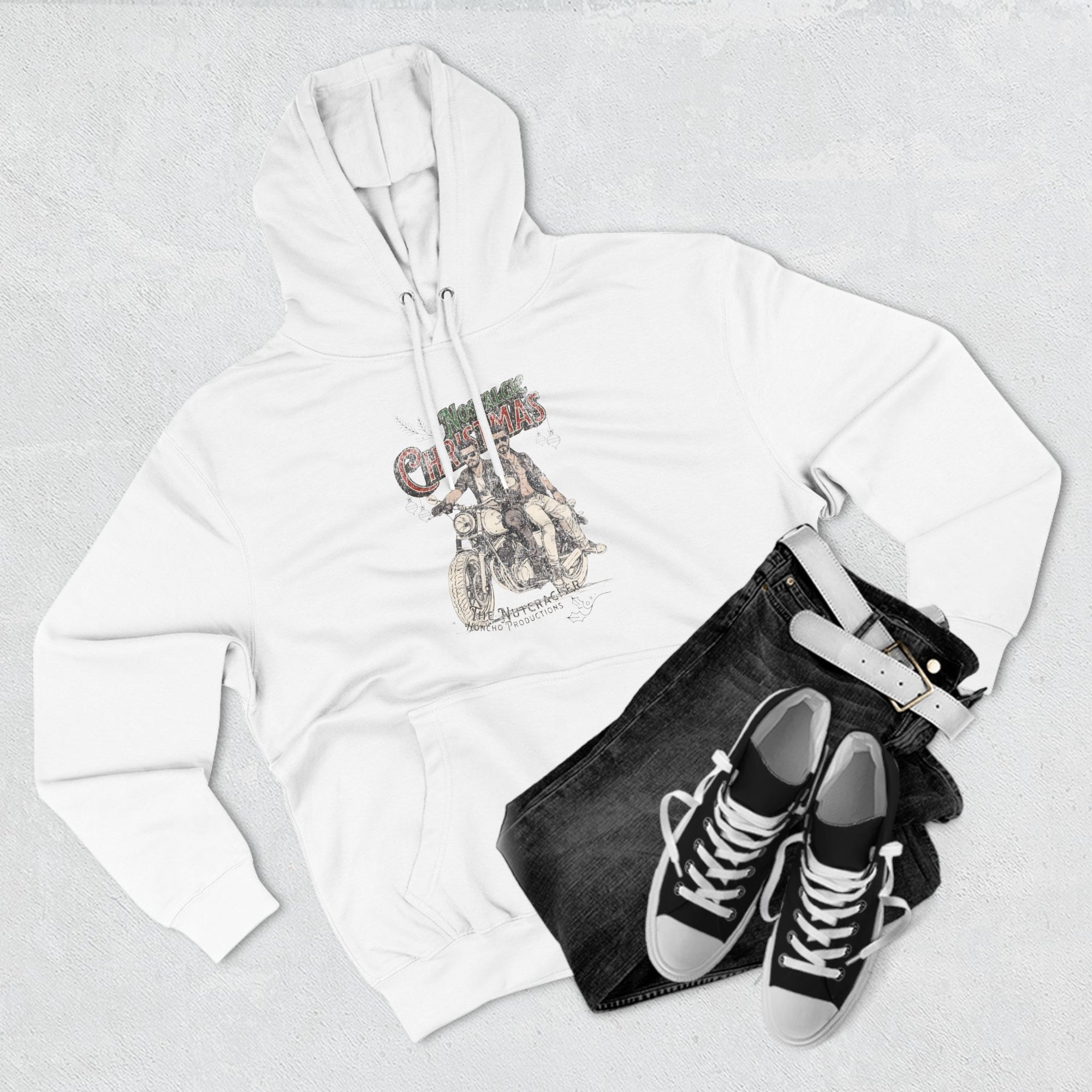 A Honcho Inspired Nostalgic Christmas Three-Panel Fleece Hoodie