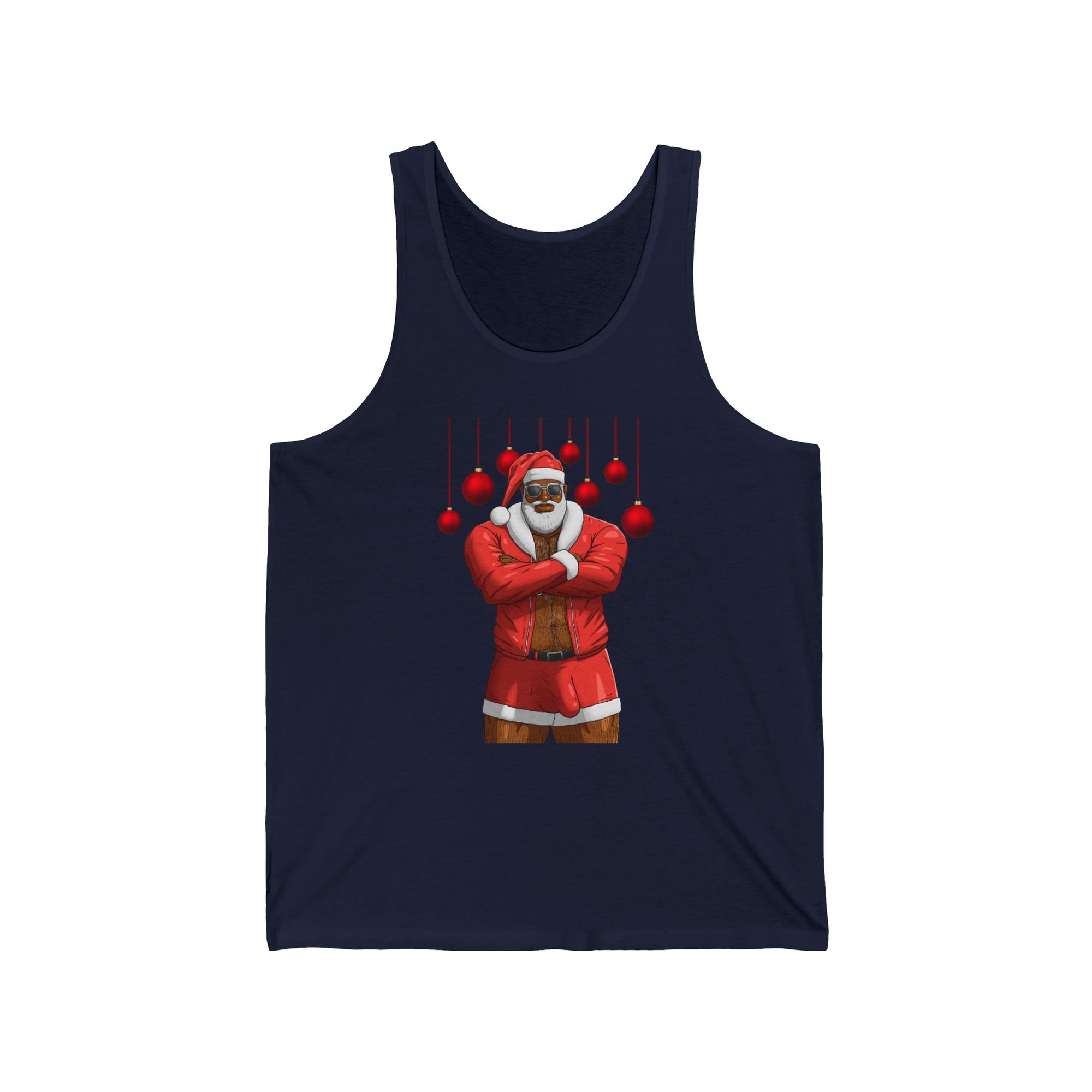 Santa Daddy, Jingle Balls Jersey Tank, Black Edition