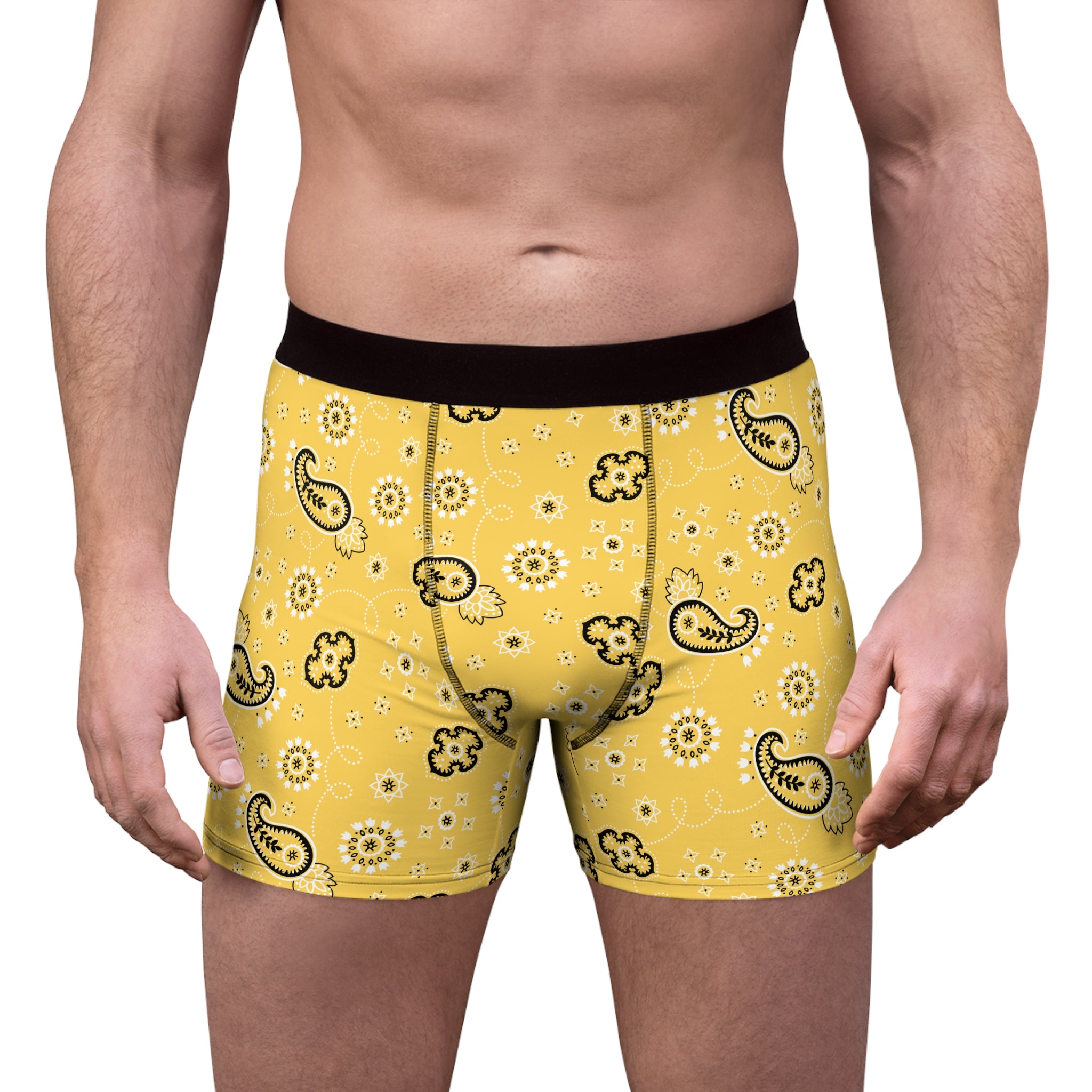 Men's Boxer Briefs Hanky Code: Yellow