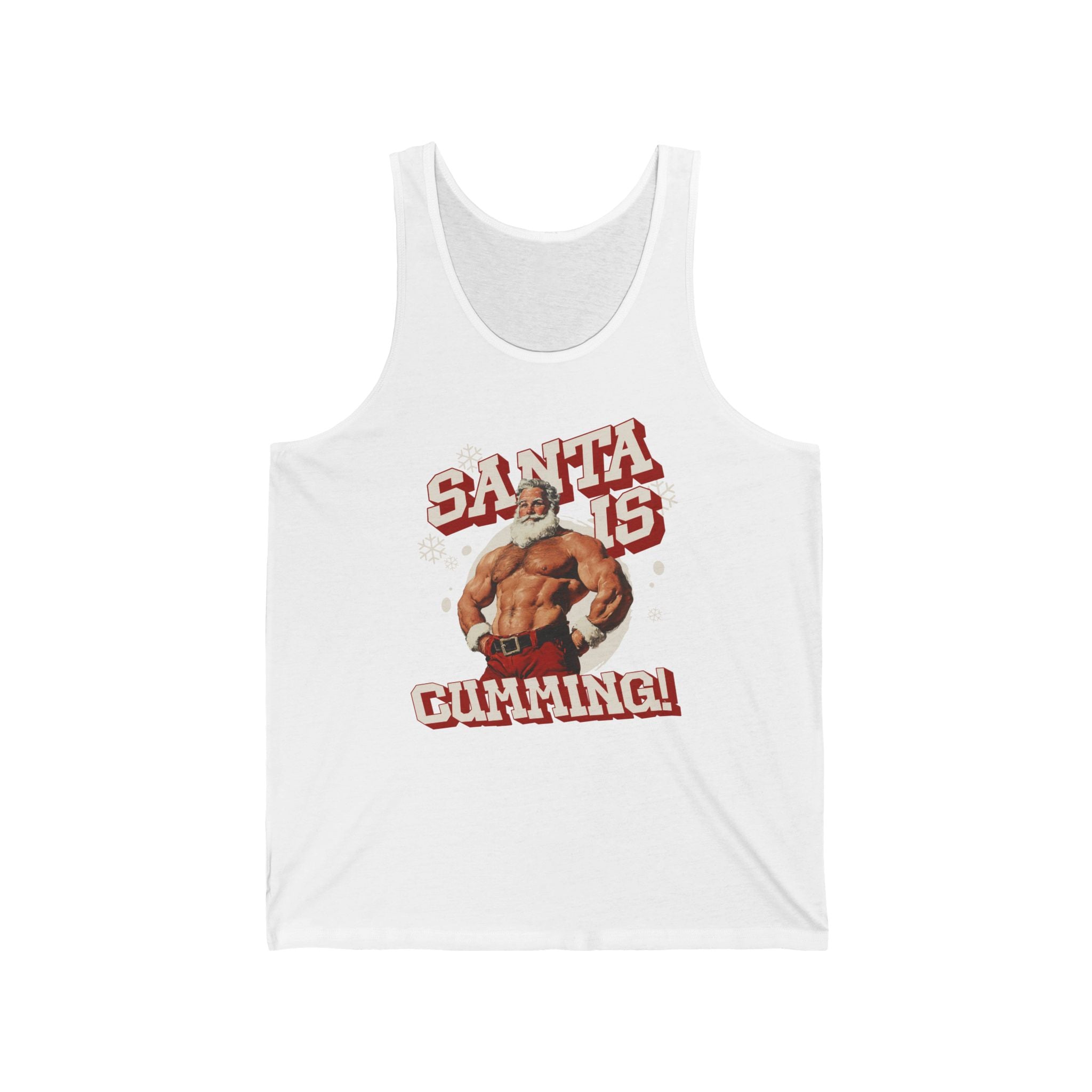 Santa Is Cumming Jersey Tank