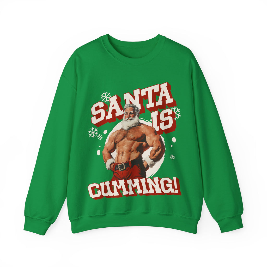 Santa Is Cumming Gildan Pullover