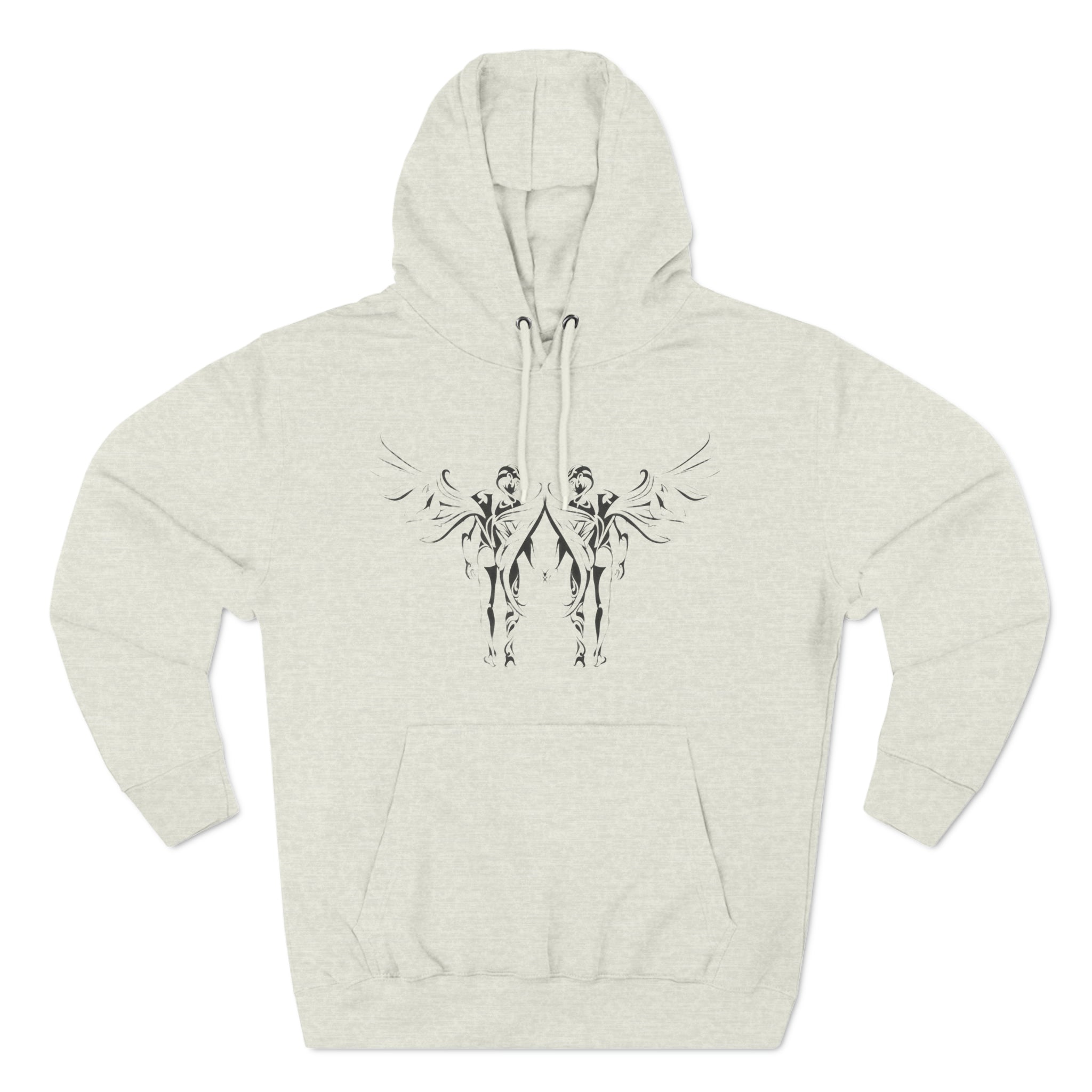 Angels in Love Three-Panel Fleece Hoodie - Hoodie - Twisted Jezebel