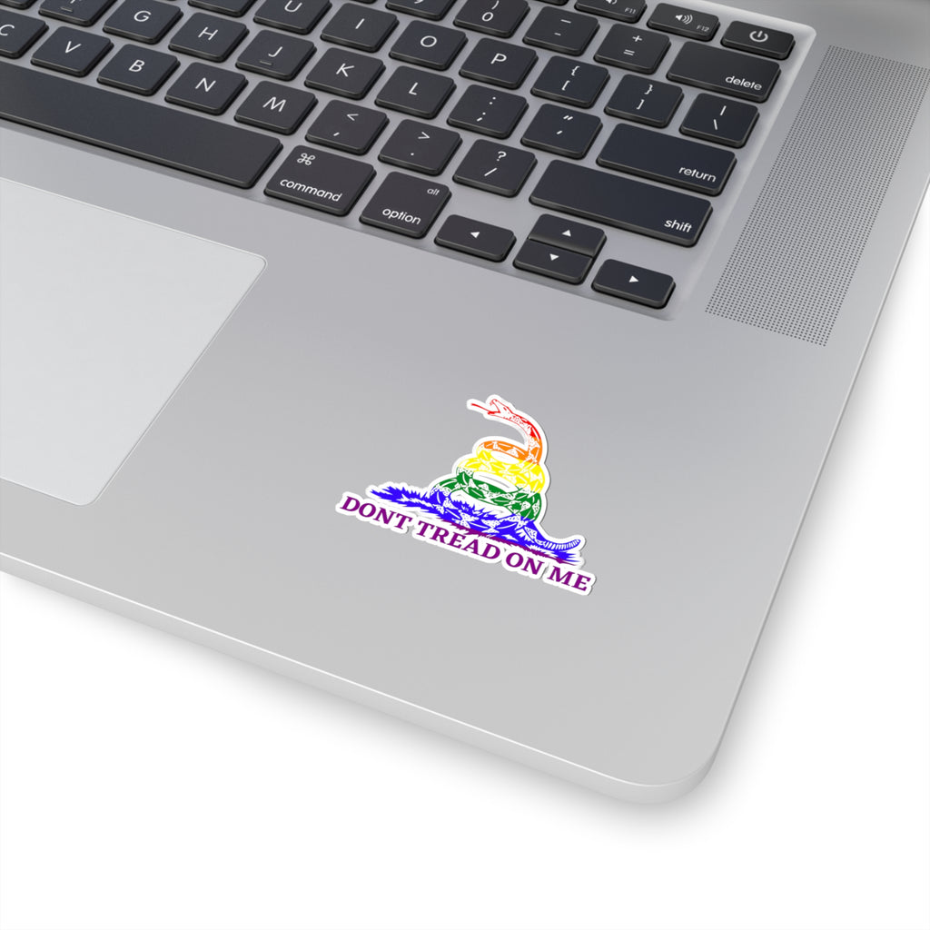 Dont Tread On Me Pride Edition Kiss-Cut Stickers - Kiss-Cut Stickers - Twisted Jezebel