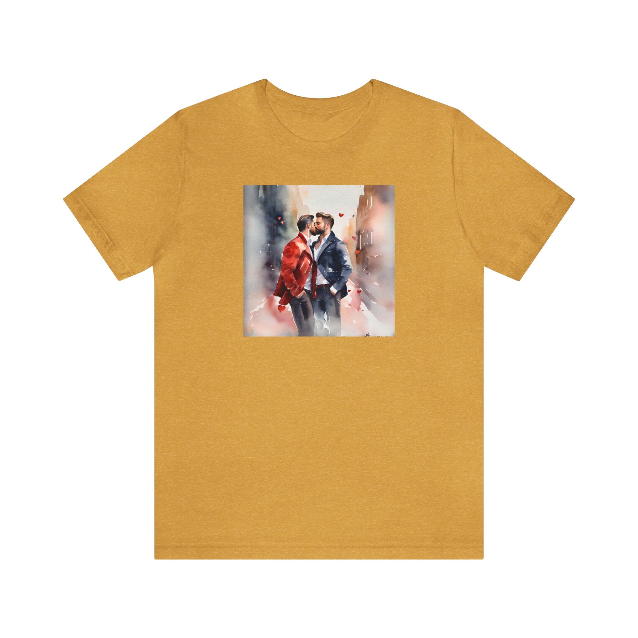 Gay Valentines: "Heartfelt Kiss" Tee - T-Shirt - Twisted Jezebel