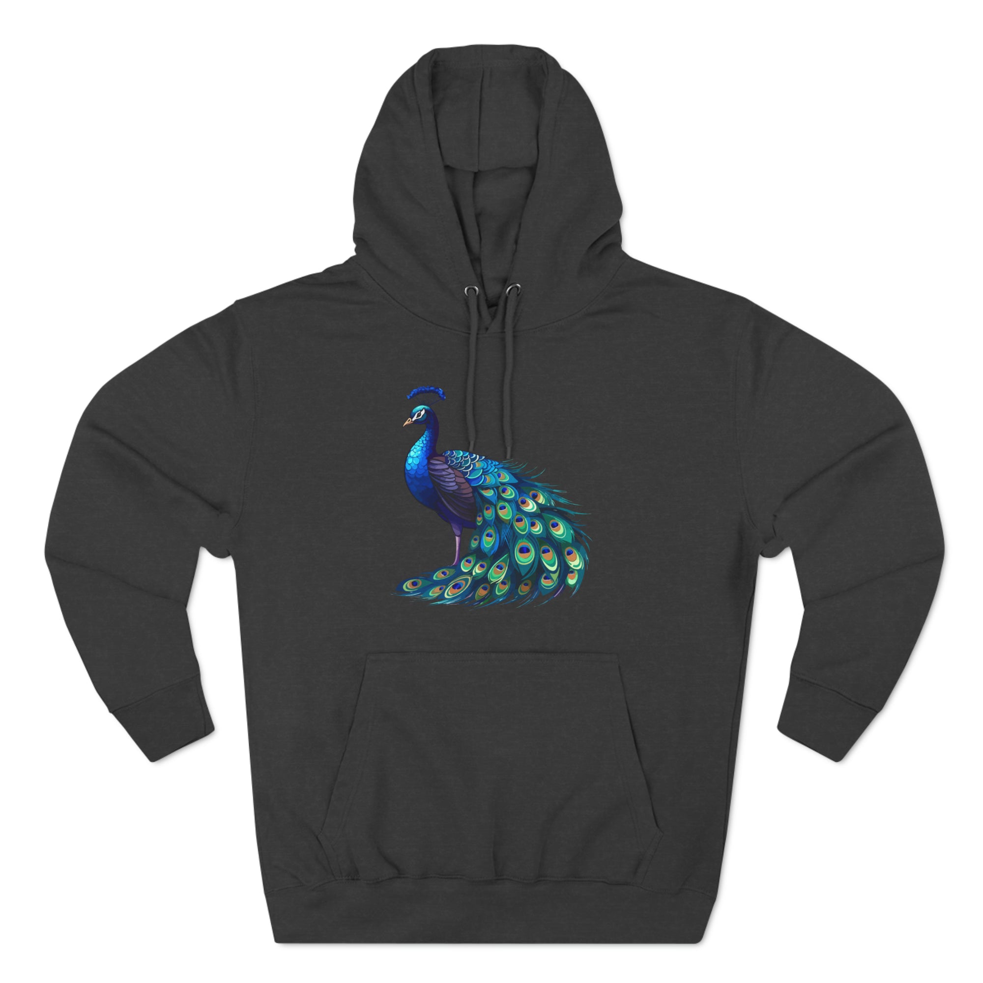 Proud as a Peacock Three-Panel Fleece Hoodie - Hoodie - Twisted Jezebel