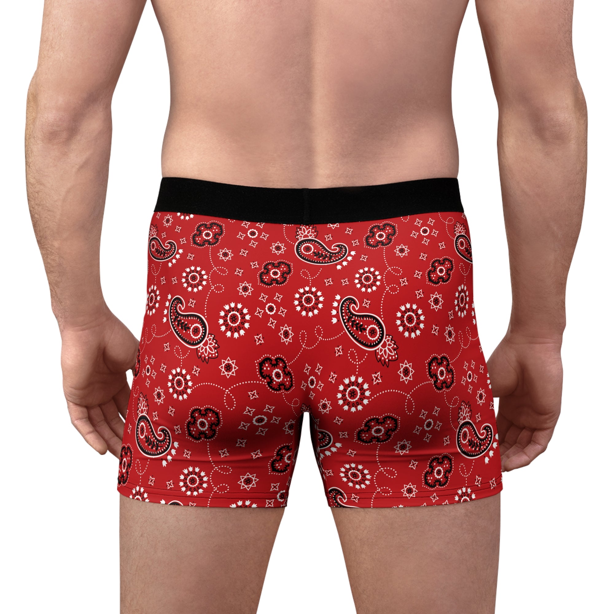 Men's Boxer Briefs Hanky Code: Red