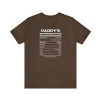 Daddy's Nutrition Facts Tee - Tee - Twisted Jezebel