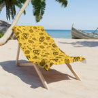 Hanky Code: Yellow & Brown, Rimming Mat Towel