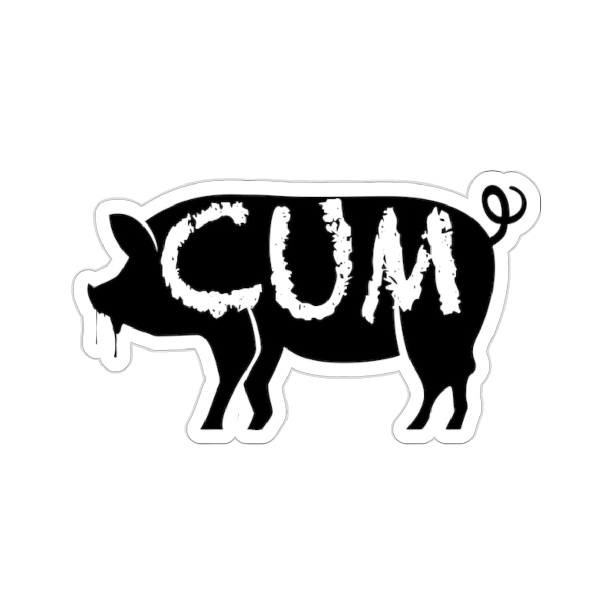Cum Pig Kiss-Cut Stickers - Kiss-Cut Stickers - Twisted Jezebel