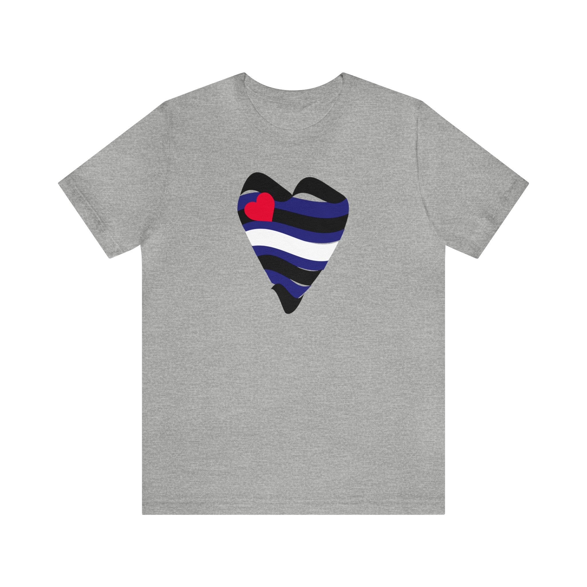 Leather Heart Tee - Tee - Twisted Jezebel