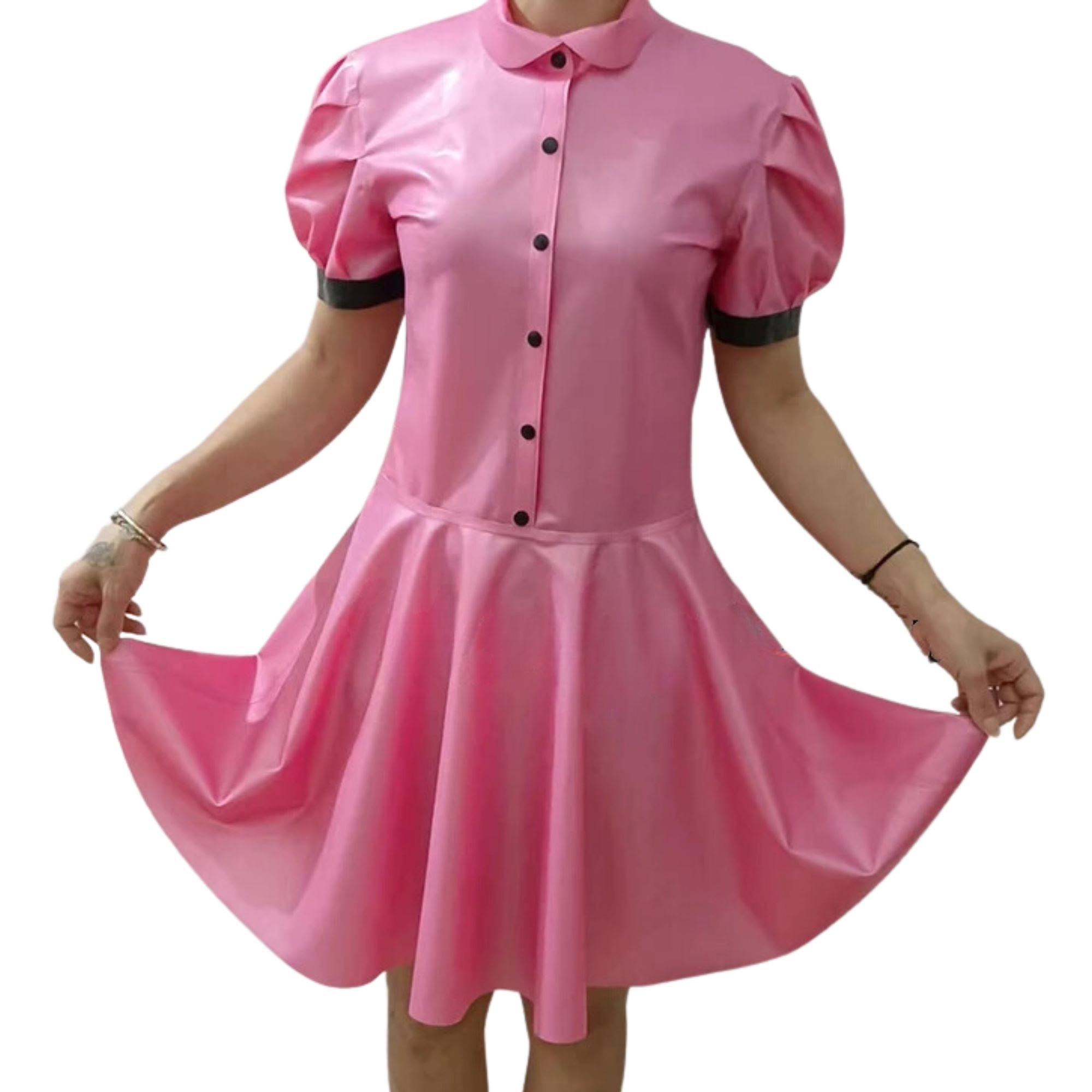Latex Sissy Twirl Dress - Feminization - Twisted Jezebel