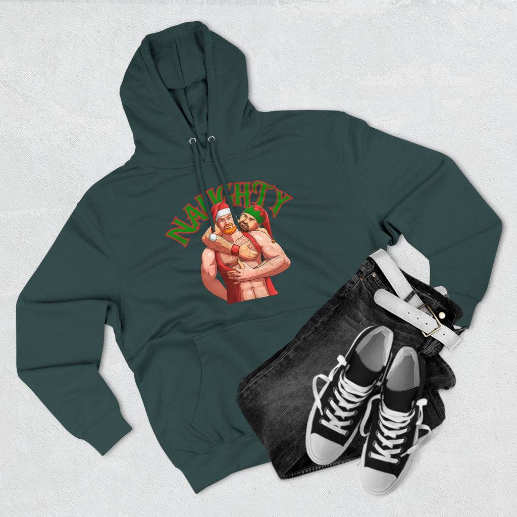 Naughty Elves Three-Panel Fleece Hoodie