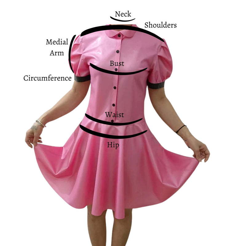 Latex Sissy Twirl Dress - Feminization - Twisted Jezebel