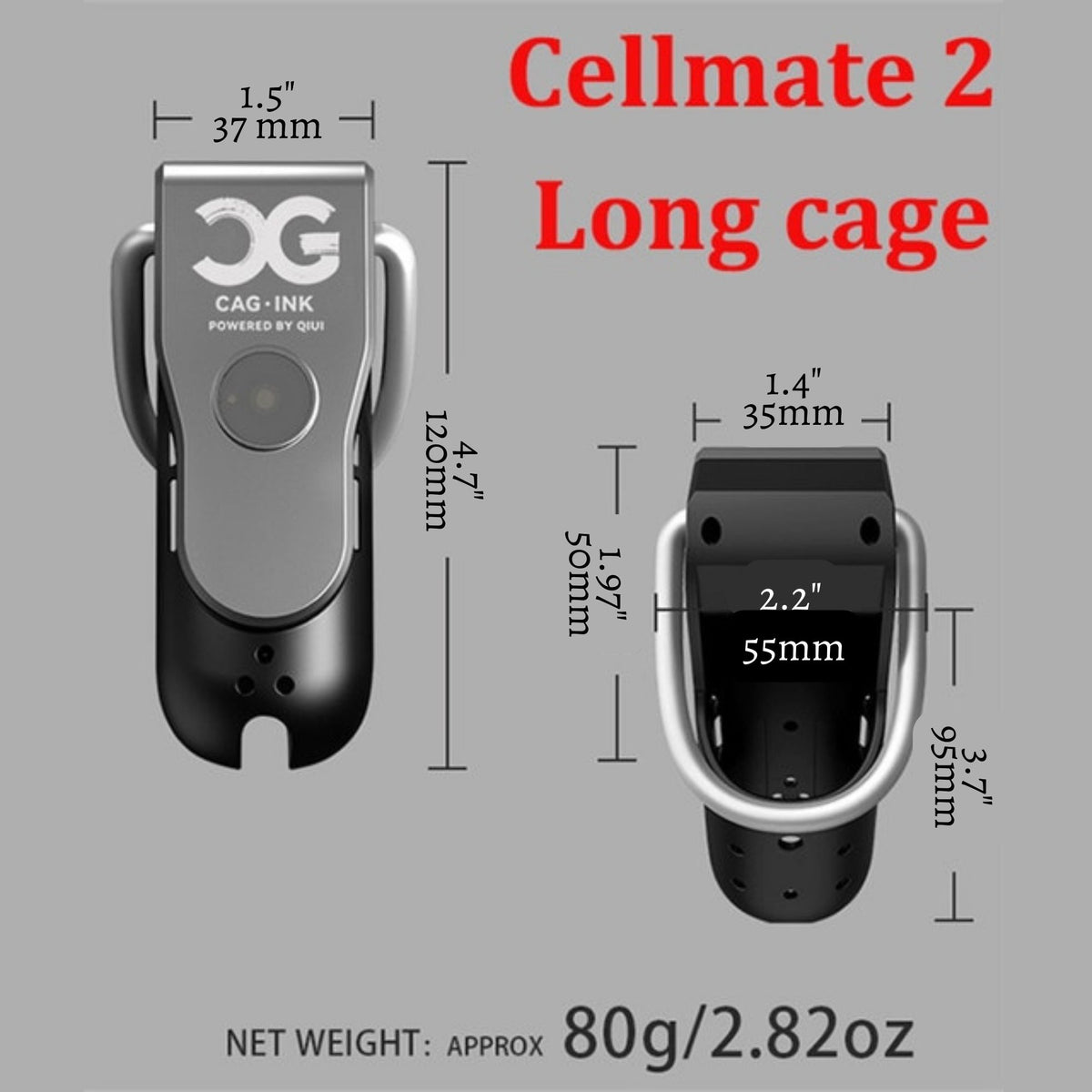 Cellmate 2 Remote Control Electric Shock Chastity Cage - Chastity Cages - Twisted Jezebel