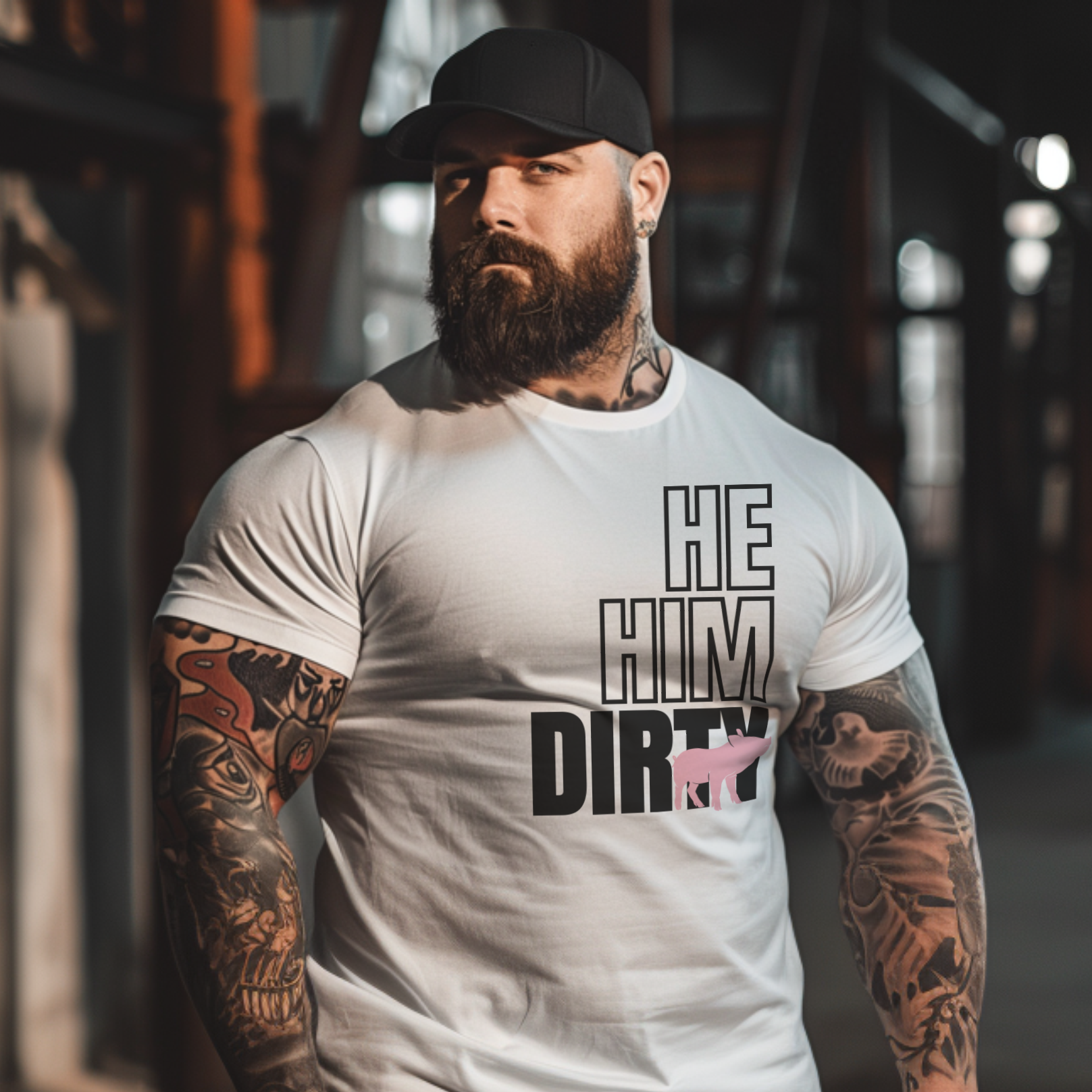 He, Him, Dirty Pig Tee