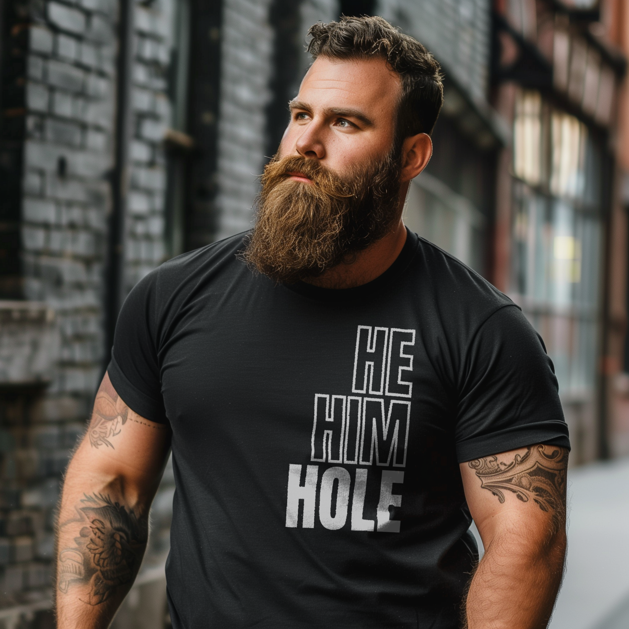 He, Him, Hole Tee