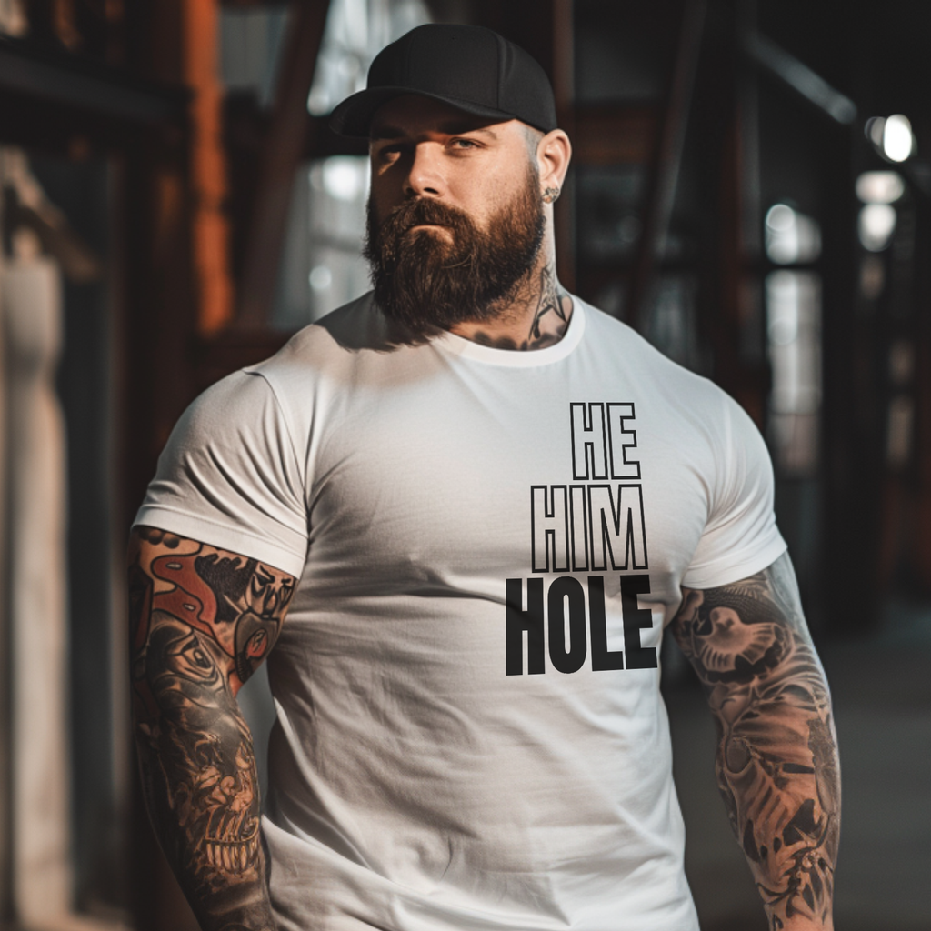 He, Him, Hole Tee