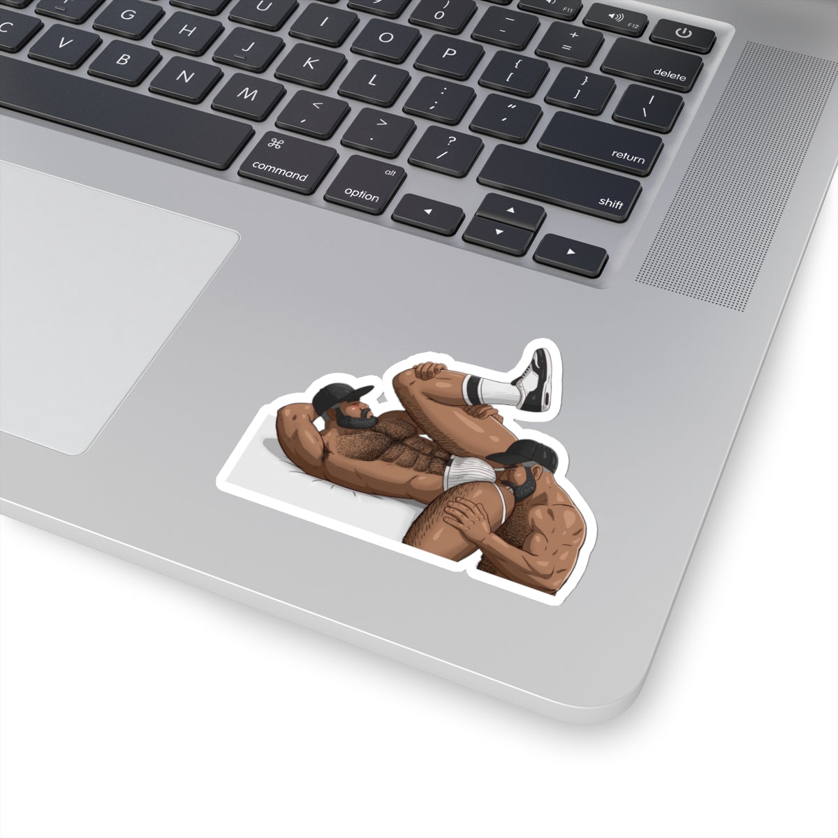 Men Rimming Kiss-Cut Stickers: Black Edition